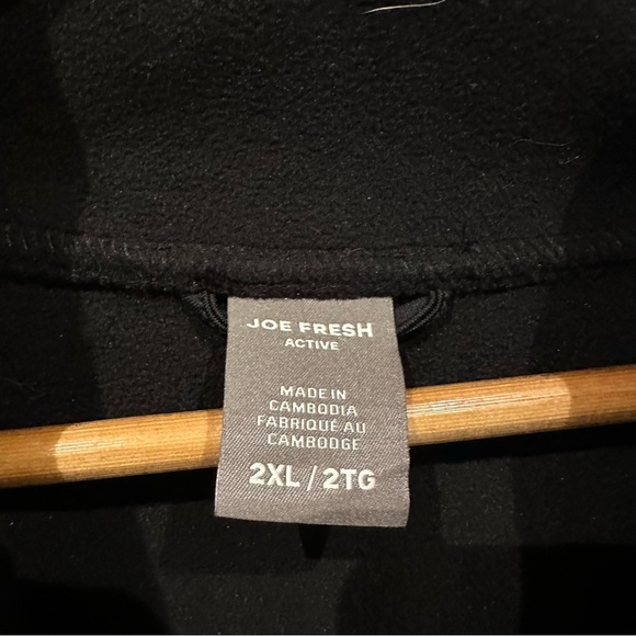 Joe Fresh Active black Sherpa full zip Jacket 2XL - Picture 3 of 3